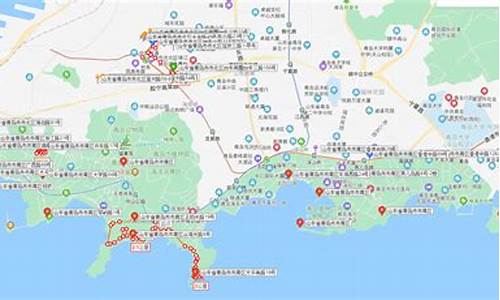 青岛旅游路线地图(青岛旅游路线地图简图)